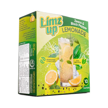 LimzUp Zeera & Black Pepper Lemonade Instant Drink Box of 10 Sachets